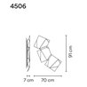 Vibia Origami Triple wall lamp