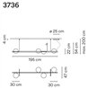 Vibia Palma Horizontal 7X 195 suspension lamp