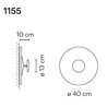 Vibia Top 40 wall lamp