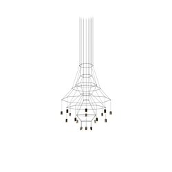 Vibia Wireflow Chandelier 279 - 0315 suspension lamp