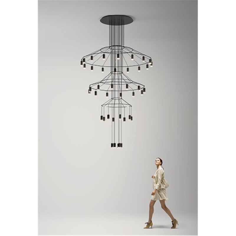 Vibia Wireflow Chandelier 307 - 0374 suspension lamp
