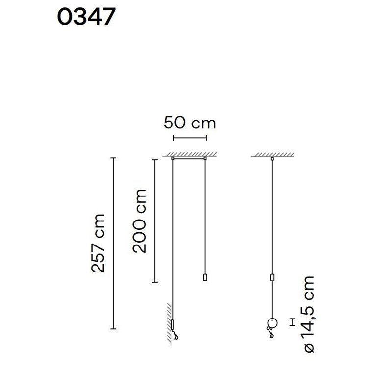 Vibia Wireflow Free-Form 1X suspension lamp