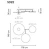 Vibia Flat 4X 178 ceiling lamp
