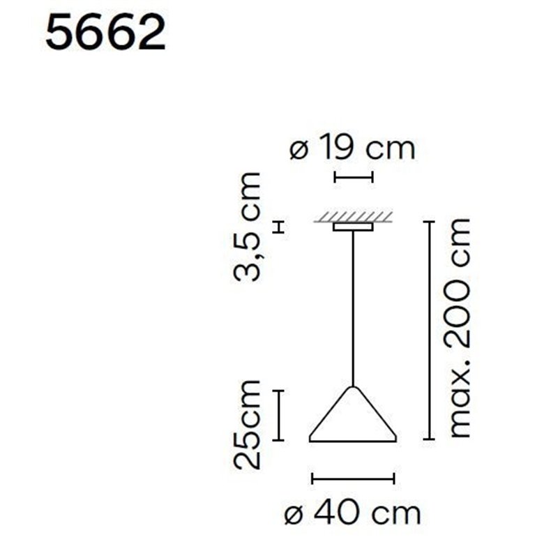 Vibia North 40 suspension lamp