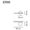 Vibia Palma Horizontal 2X 55 wall lamp