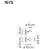 Vibia Pin 1X 15 wall lamp