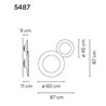 Vibia Puck Wall Art Double 87 B wall lamp