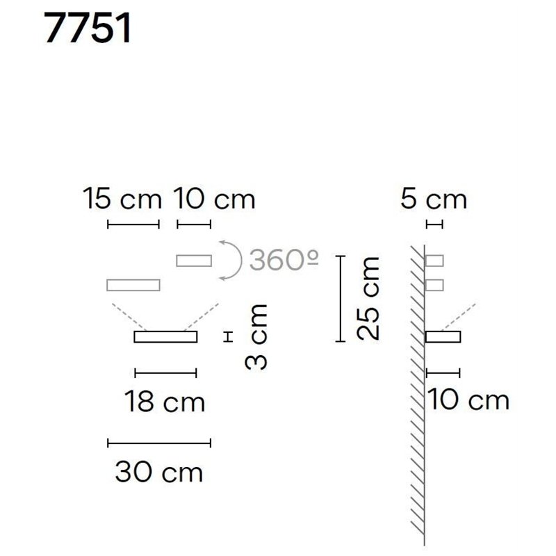 Vibia Set 18 2X wall lamp