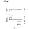 Vibia Structural 2X Extended 160 ceiling lamp