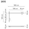 Vibia Structural 2X Extended 180X120 wall lamp