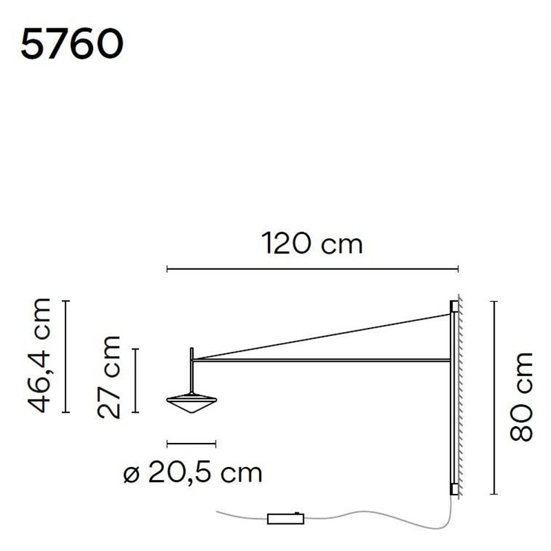 Vibia Tempo 120 wall lamp