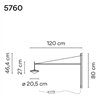 Vibia Tempo 120 wall lamp