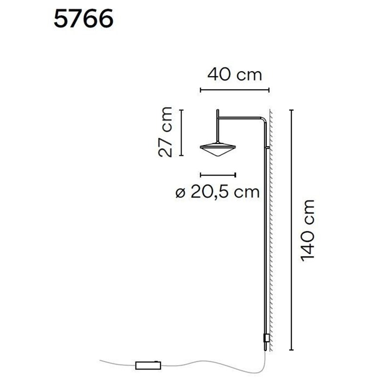 Vibia Tempo 40 wall lamp
