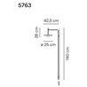 Vibia Tempo 42,5 Recessed wall lamp