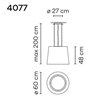 Vibia Wind 48 suspension lamp