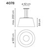 Vibia Wind 64 suspension lamp