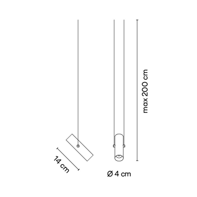 Vibia Circus Medium 20° - 40° Pendant - 0141 track lighting fixture