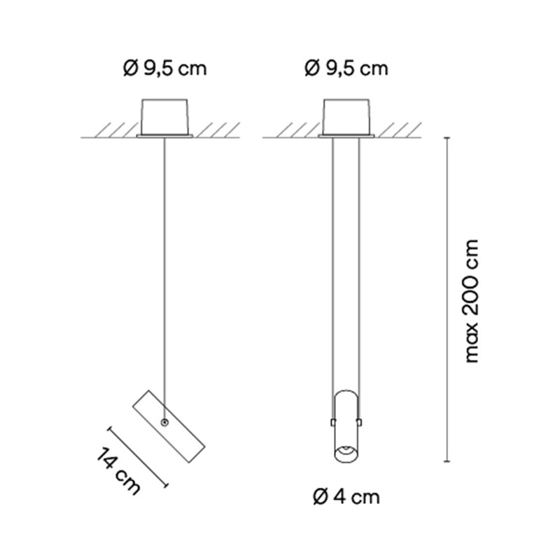 Vibia Circus solo 20° - 0176 suspension lamp