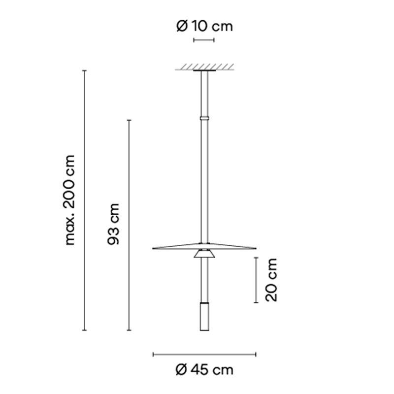Vibia Flamingo mini Ø 45 cm - 1585 suspension lamp