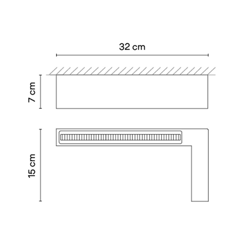 Vibia Offset High Comfort Diffuser 31 cm right version- 1745 ceiling lamp