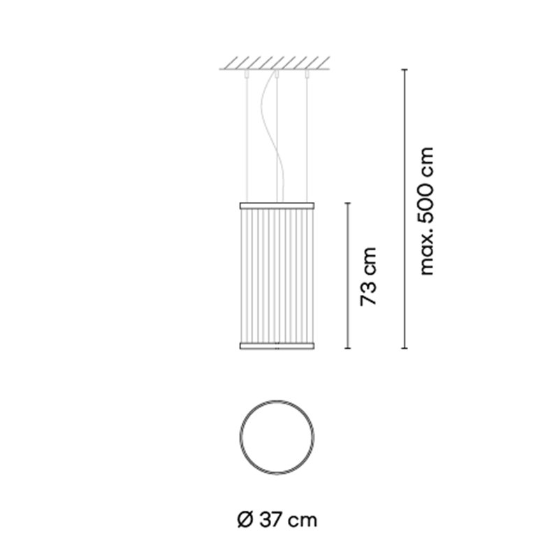 Vibia Array Ø 37 cm - 73 cm - 1800 suspension lamp