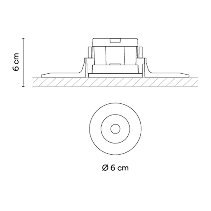 Vibia Circle Trimless Wide Ø 6 cm - 3316 Einbauspot