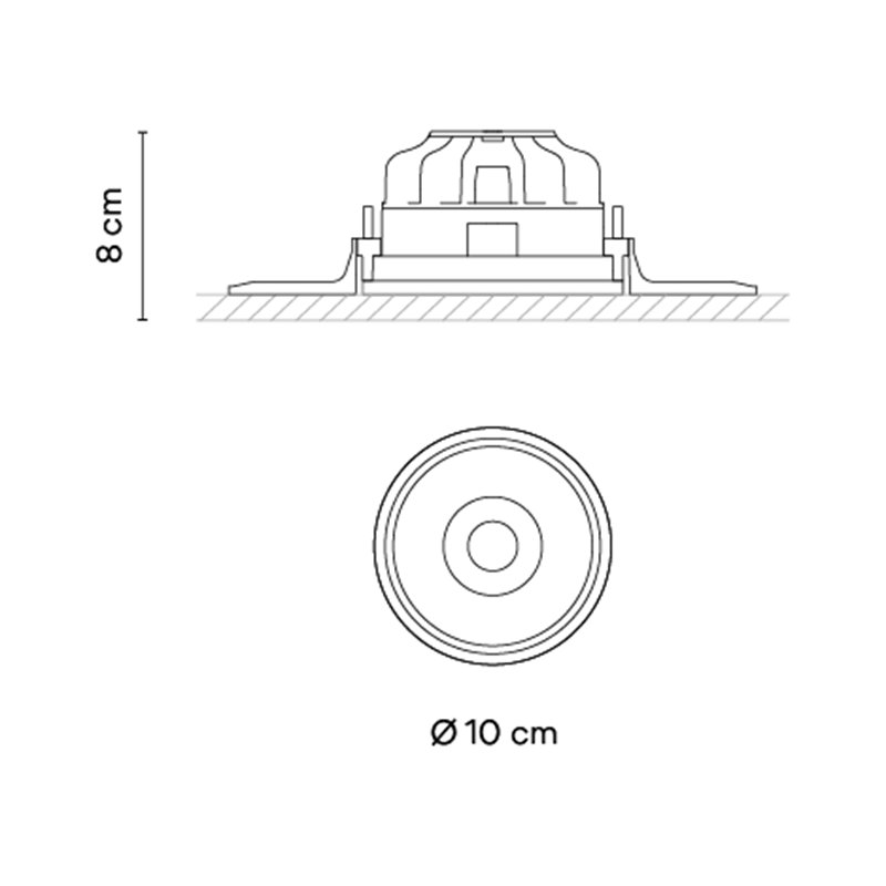 Vibia Circle Trimless Medium Ø 10 cm - 3333 recessed spot