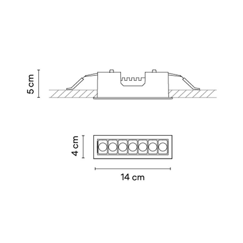 Vibia Line Trim 14 x 4 cm - 3550 ceiling lamp