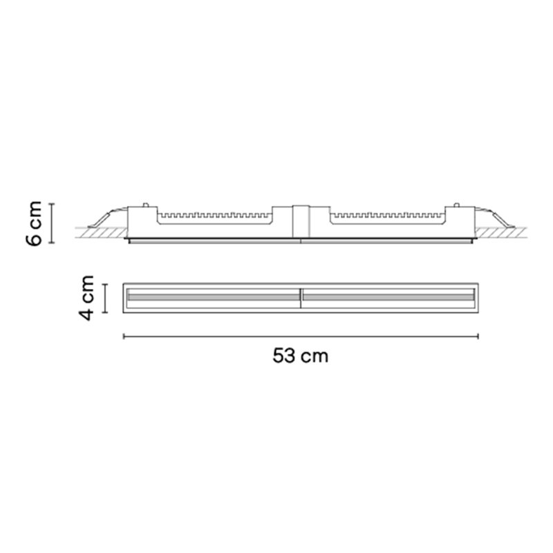 Vibia Line Wall Washer Trim 53 x 4 cm - 3580 ceiling lamp