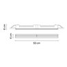 Vibia Line Wall Washer Trim 53 x 4 cm - 3580 ceiling lamp