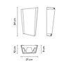 Vibia Break Plus 2x LED 21 x 34 cm - 4116 wall lamp