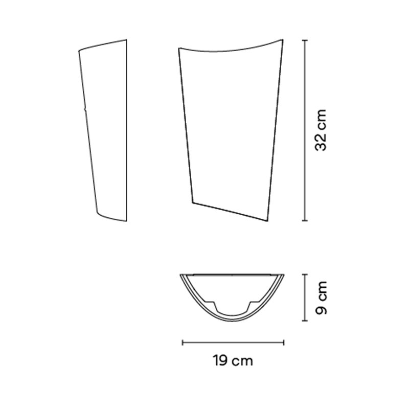 Vibia Break Plus 2x LED 19 x 32 cm - 4118 wall lamp