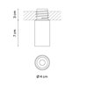 Vibia Bind solo Downlight Ø 4 cm x 7 cm Wide - 6668 recessed spot