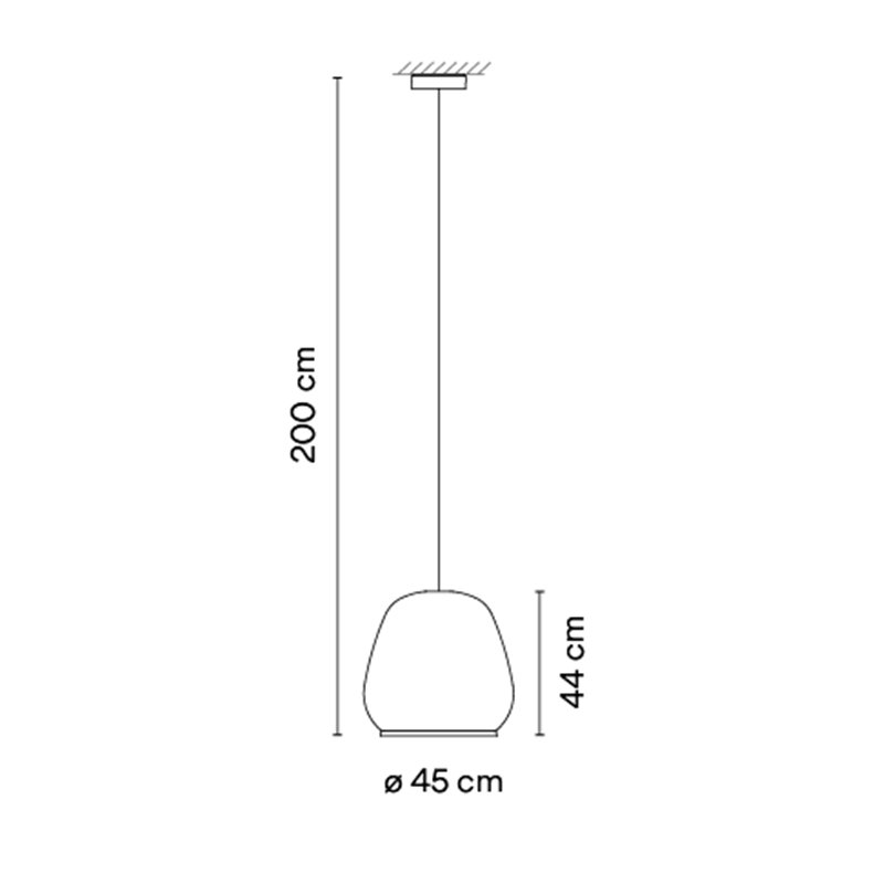 Vibia Knit ø 45 cm x 44 cm - 7450 suspension lamp