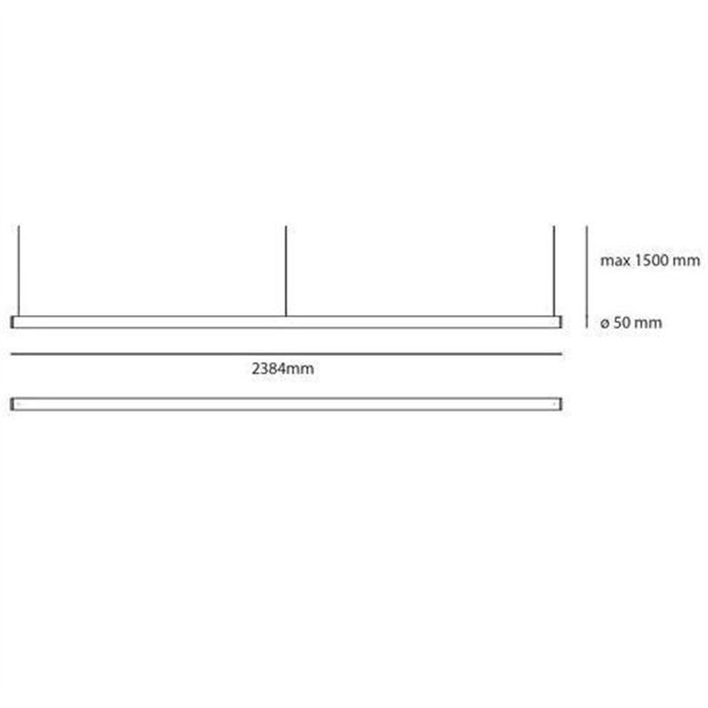 Artemide Alphabet Of Light Linear 240 suspended lamp
