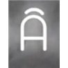 Artemide Alphabet Of Light Wall lamp "Â" uppercase