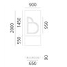 Artemide Alphabet Of Light Wall lamp "B" uppercase