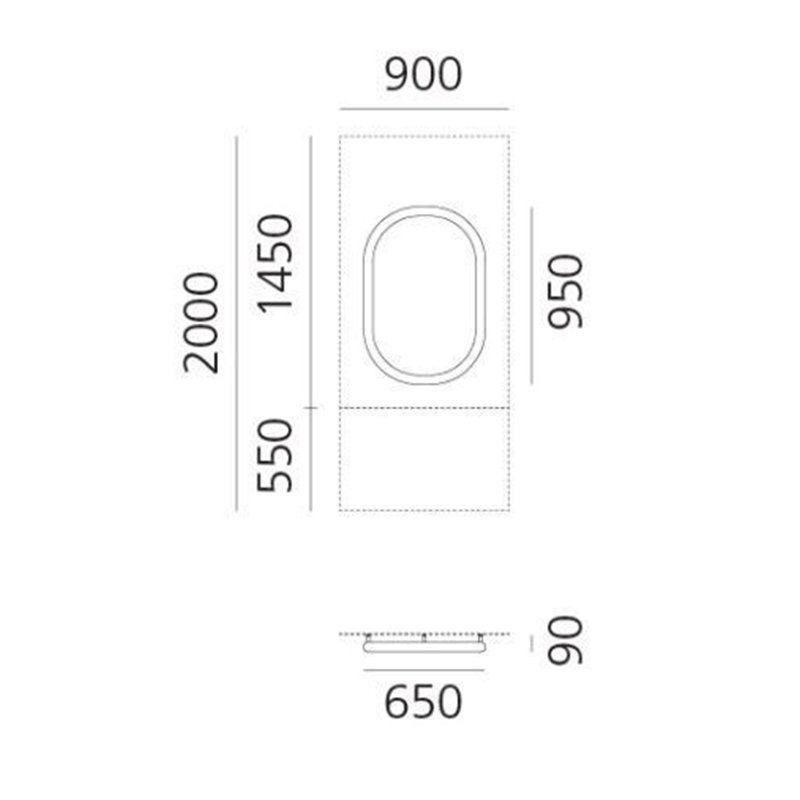 Artemide Alphabet Of Light Wall lamp "O" uppercase