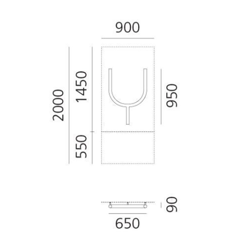 Artemide Alphabet Of Light Wall lamp "Y" uppercase