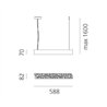 Artemide Calipso Linear SYSTEM 588mm suspended lamp