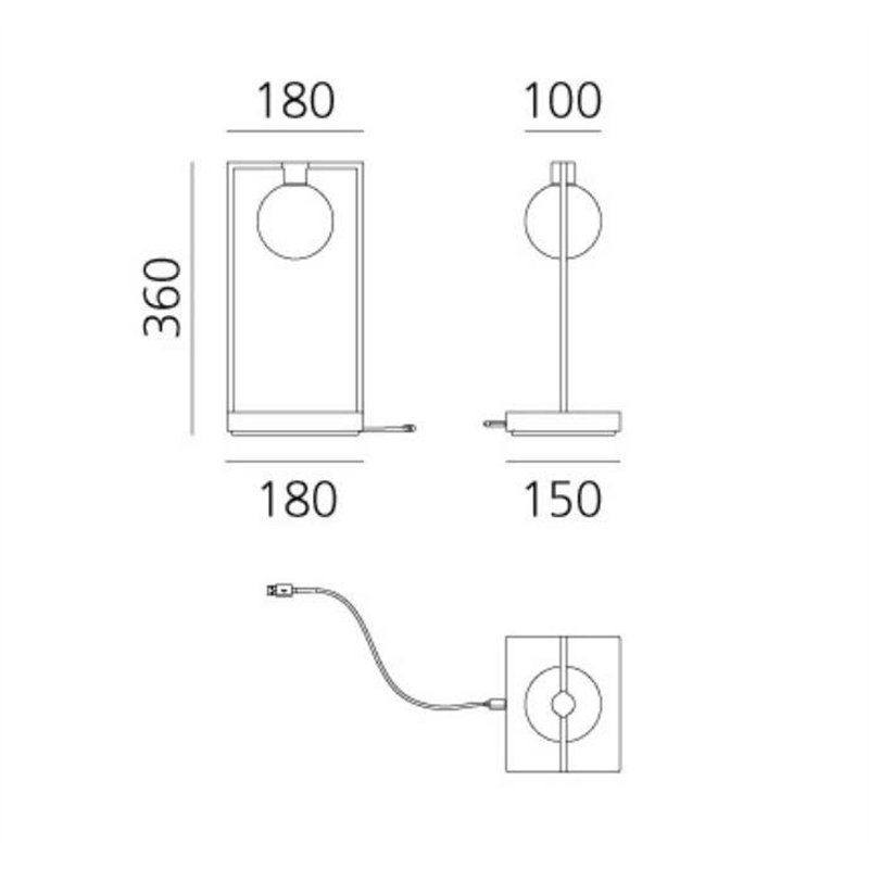 Artemide Curiosity 36 sphere Table lamp