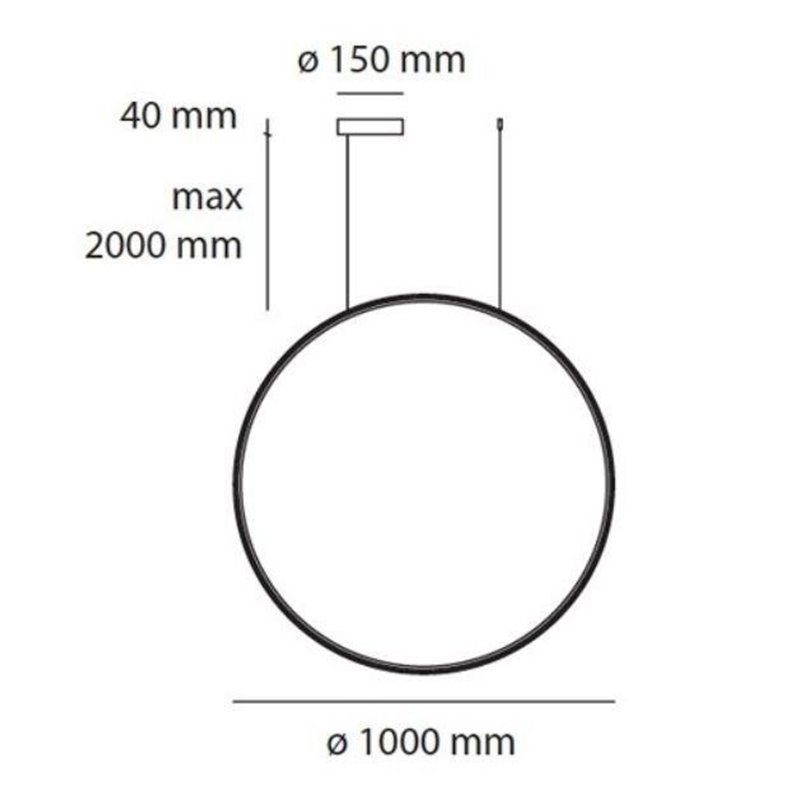 Artemide Discovery Vertical 100 TW suspended lamp