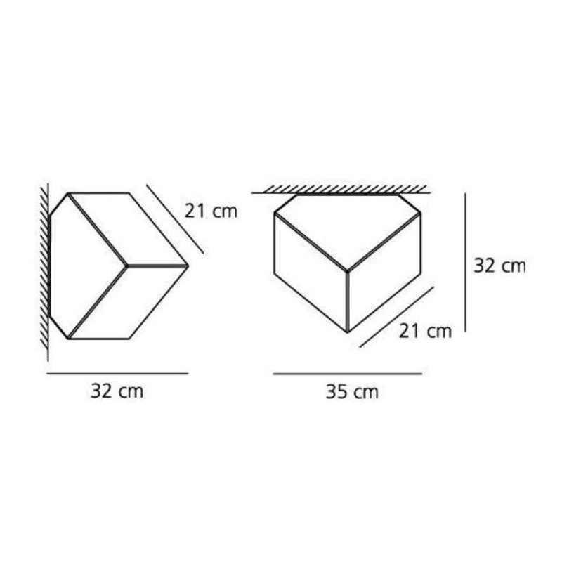 Artemide Edge 21 Wall lamp / ceiling lamp