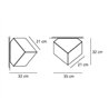 Artemide Edge 21 Wall lamp / ceiling lamp