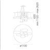 Artemide Mercury Led suspended lamp