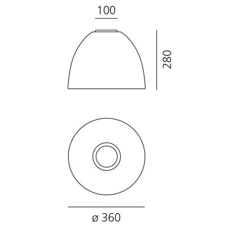 Artemide Nur Mini ceiling lamp