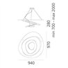 Artemide Pirce Led suspended lamp