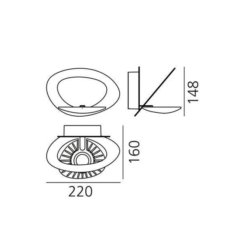 Artemide Pirce Micro Led Wall lamp