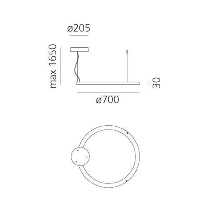 Artemide Ripple 70 suspended lamp