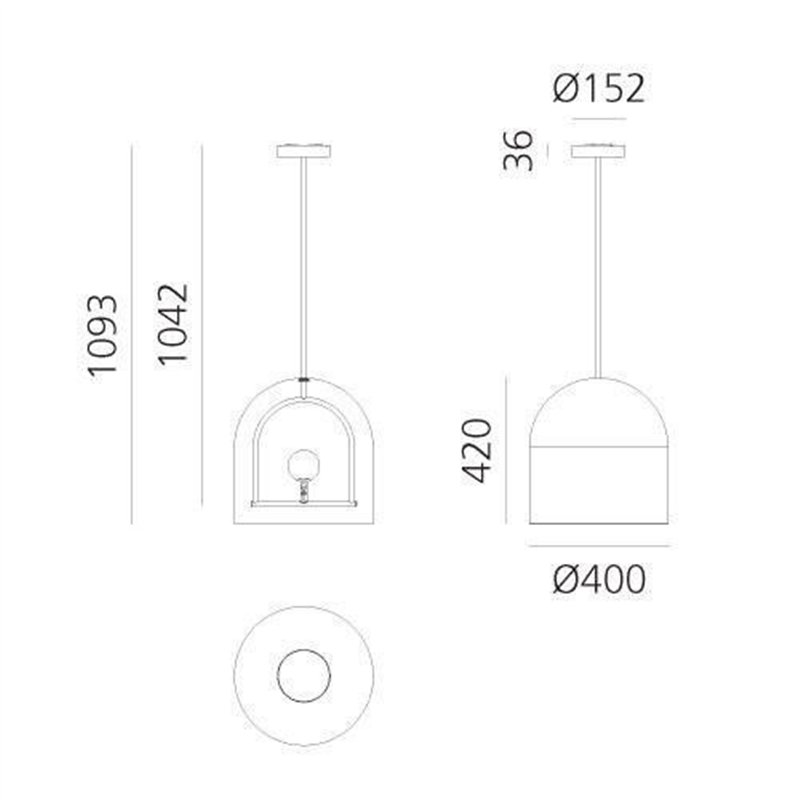 Artemide Yanzi suspended lamp